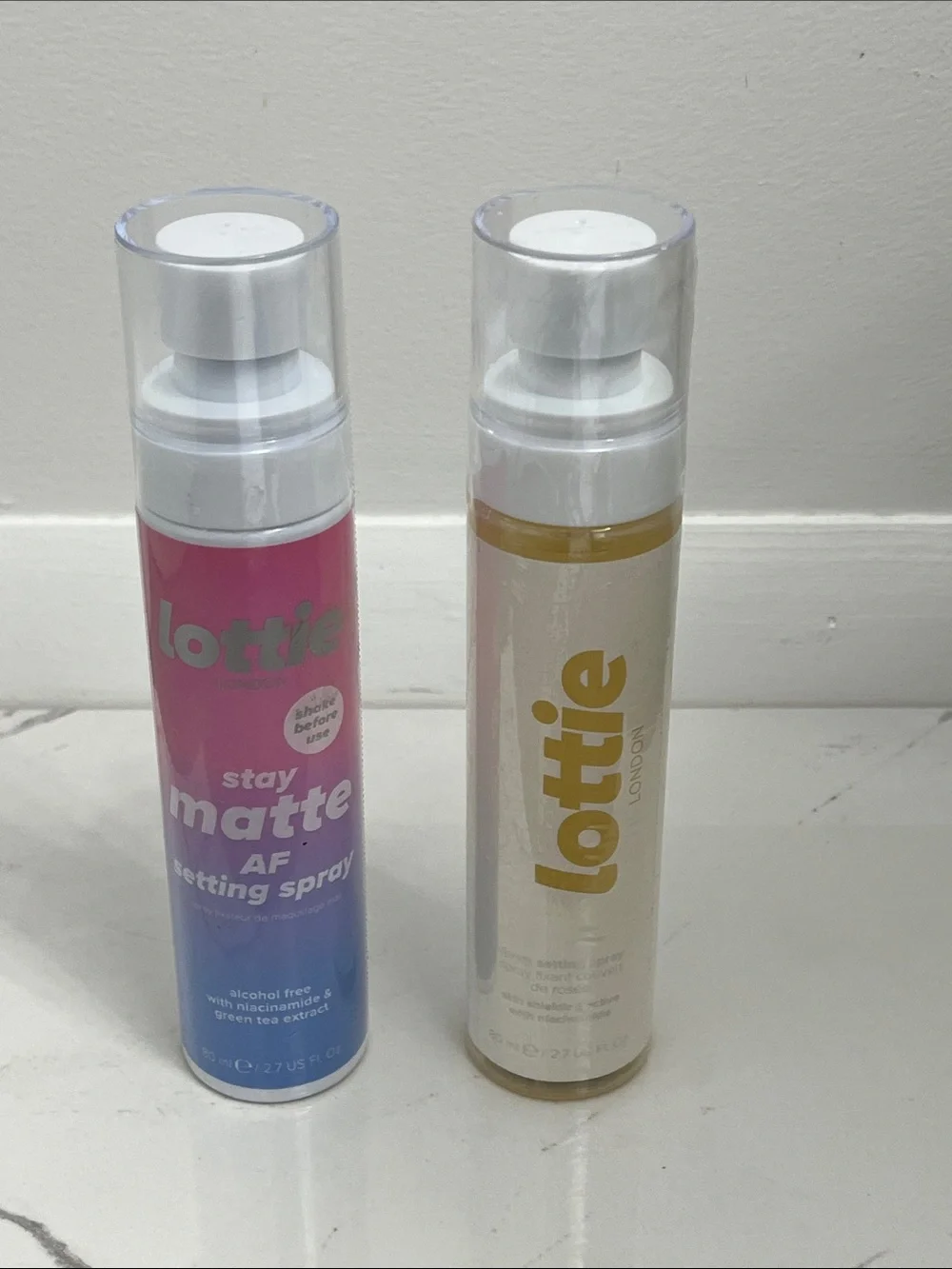 Lottie London stay matte Af and dewy setting spray lot